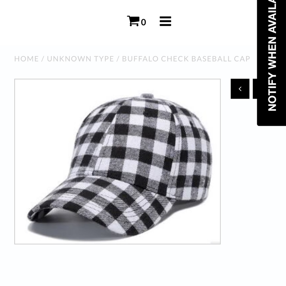 Cocus Pocus Buffalo Check Hat